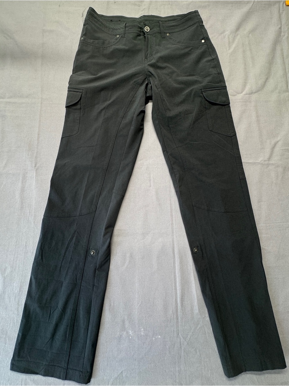 Kuhl Pants Womens 10 Gray Cargo Hiking Lightweight Stretch Pockets Outdoor P50